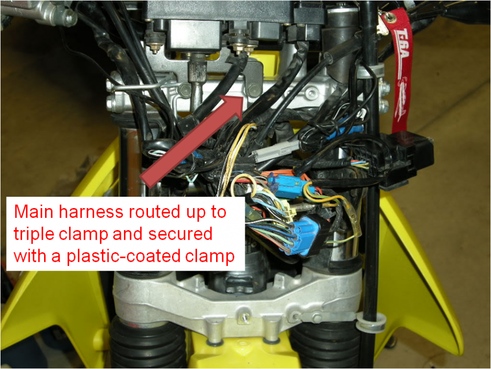 Wiring Harness Routing Behind Headlight DRZ 400 ThumperTalk