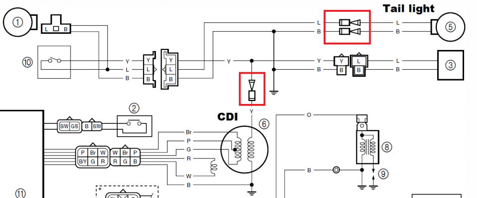 02 ADR WR462 Lighting circuit question - WR 400/426/450 ... yamaha wr426 wiring diagram 