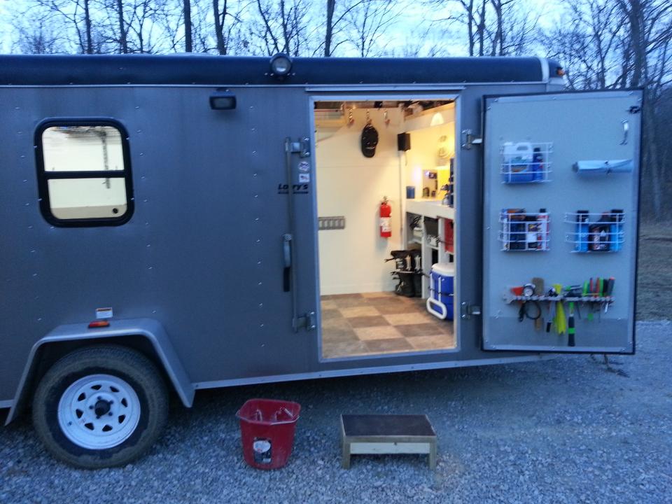 Pin By Lauren Edge On Trailer Mods Cargo Trailer Conversion Enclosed