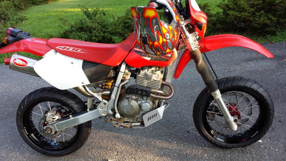 Warp 9 supermoto conversion kit on 2000 xr400r XR250R & XR400R