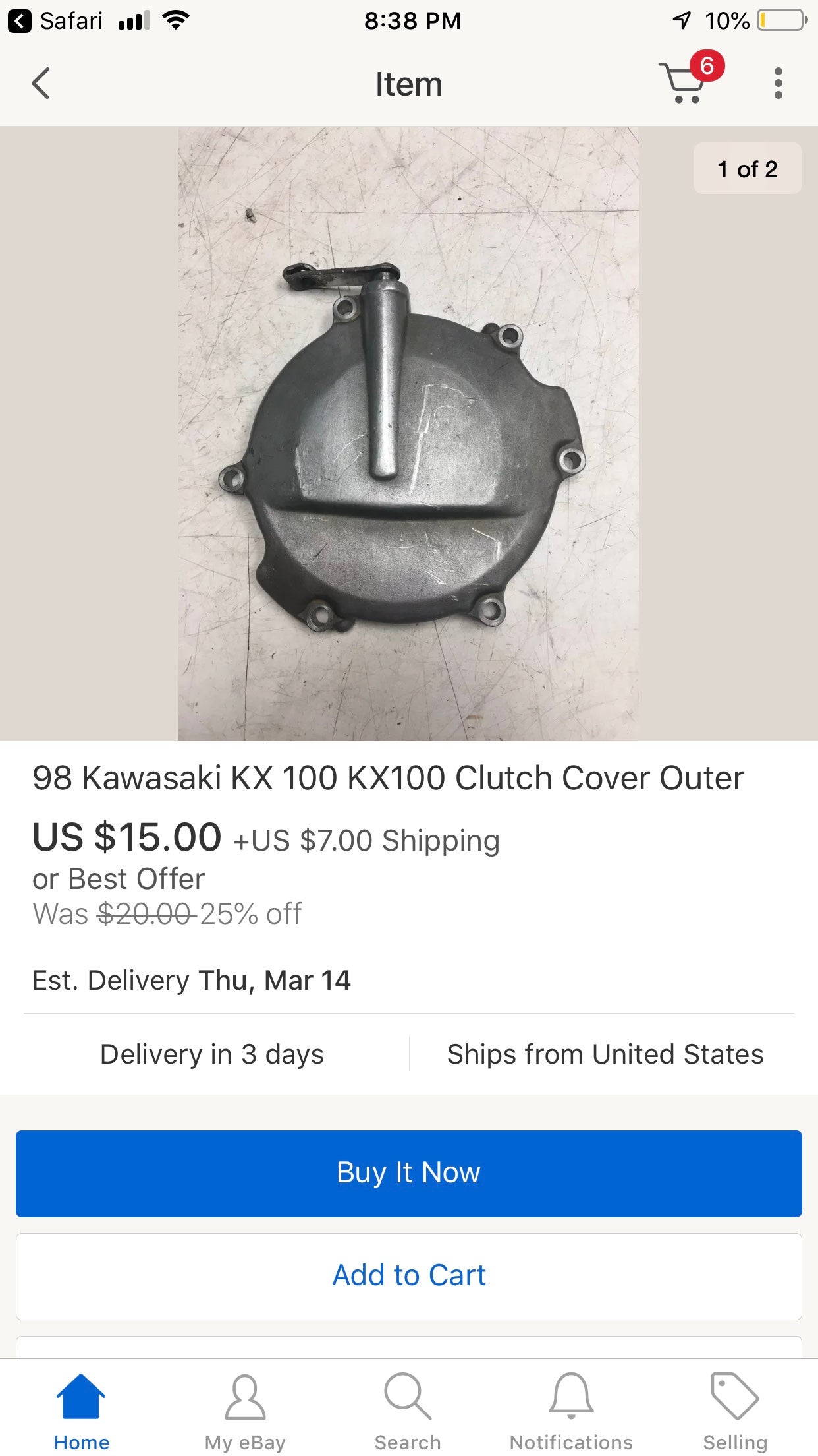 Kx100 clearance clutch cover