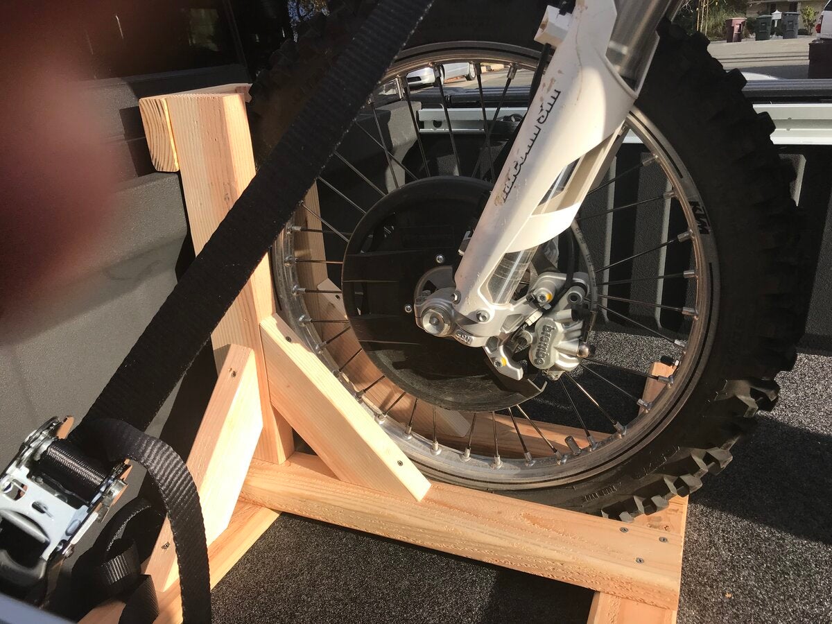 Simple Diy Motorcycle Wheel Chock Reviewmotors.co