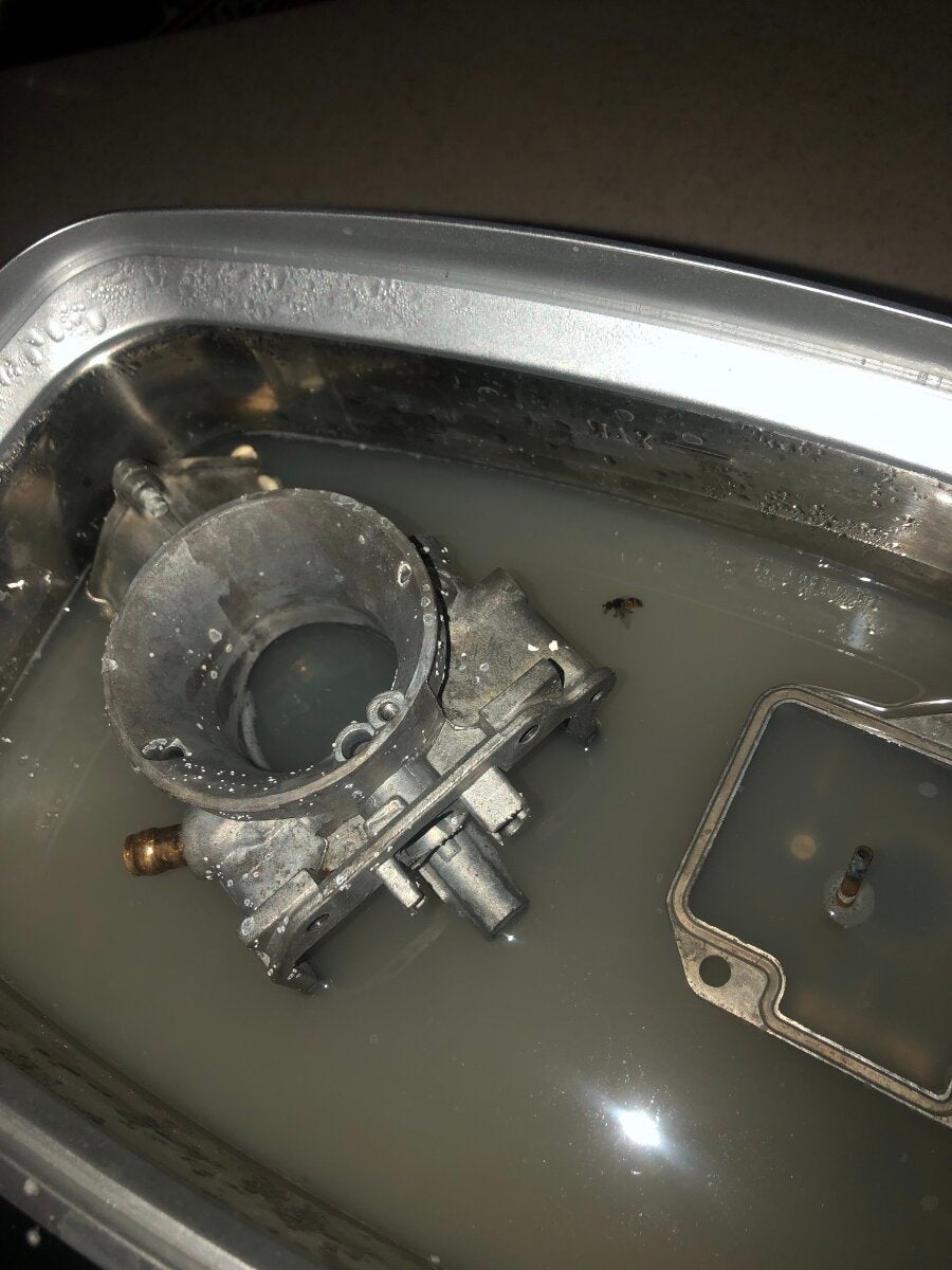 What Solution for ultra sonic carb cleaning Motorcycle Jetting & Fuel