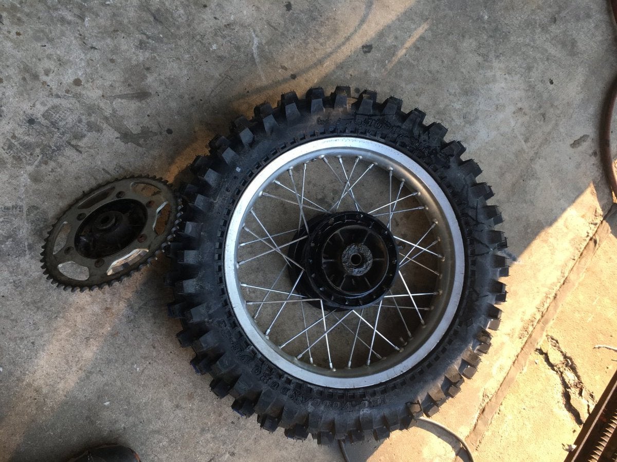 TTR230 rear wheel wheel alternative TTR ThumperTalk